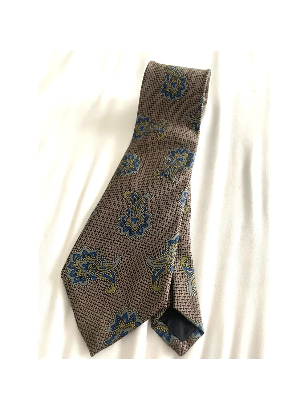 Vintage John Henry 100% Silk Made in USA paisley tie